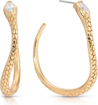Ettika Large Serpent Slither Hoop Earrings in Gold at Nordstrom