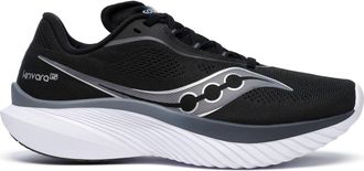 Saucony Womens Kinvara 15 Running Shoe In Black - White