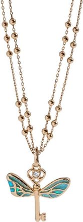 Alex and Ani Harry Potter Flying Keys Adjustable Necklace in Blue Green at Nordstrom