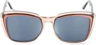 Saint Laurent Pre-owned Acetate sunglasses - Dames - Vintage Accessoires - Bruin - ONE Size - Vintage