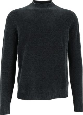 Roberto Ricci Design Velvet Round Knit - Heren - Coltruien - Groen - M - Polyester - Truien & Vesten
