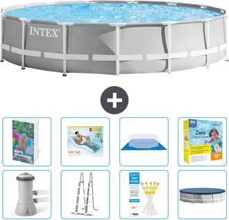 Intex Piscina Prism Frame Redonda - 457x107 Cm - 9-piezas S639
