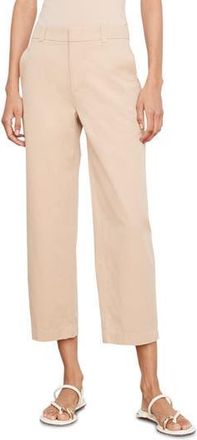 Vince Washed Cotton Crop Pants in Pale Wheat at Nordstrom Rack, Size 14