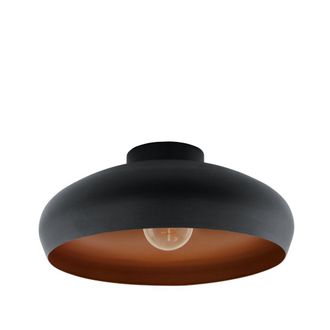 Eglo Mogano Vintage Ceiling Light - Black & Copper | TJ Hughes