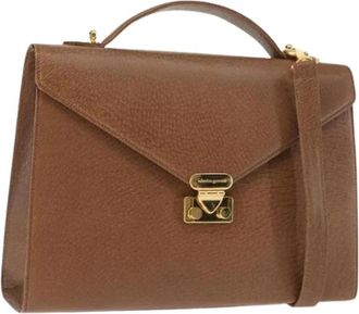 Valentino Pre-owned Vintage Handtas - Dames - Vintage Handtas - Bruin - ONE Size - Leer - Vintage