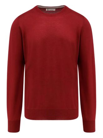 Brunello Cucinelli round-neck cashmere sweater - Red