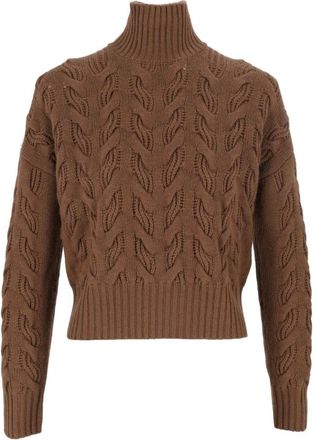 Max Mara Cosmo Turtleneck - Dames - Truien - Bruin - Maat: L Wol