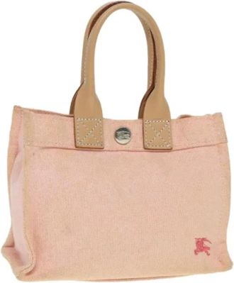 Burberry Tweedehands Canvas handtassen - Dames - Vintage Handtas - Roze - ONE Size - Vintage