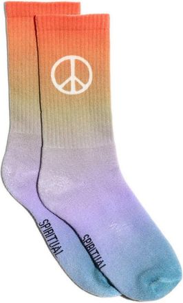Spiritual Gangster Find Peace Crew Socks in Amethyst/multi at Nordstrom