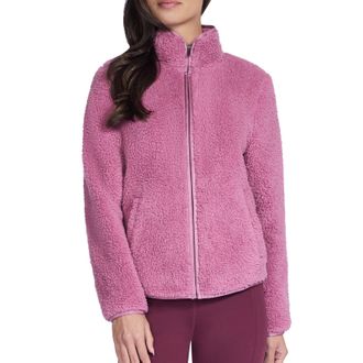 Skechers Womens Skech-sherpa Jacket Sweatshirt, Pink, L UK