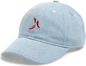 Frasier Sterling Chili Pepper Cotton Canvas Baseball Cap in Blue at Nordstrom