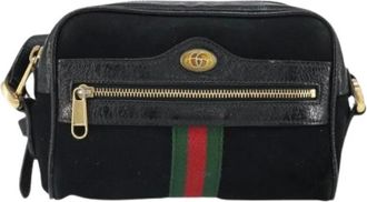 Gucci Pre-owned Cross Body Bags, female, Black, Size: ONE SIZE Pre-owned Ophidia shoulder bag