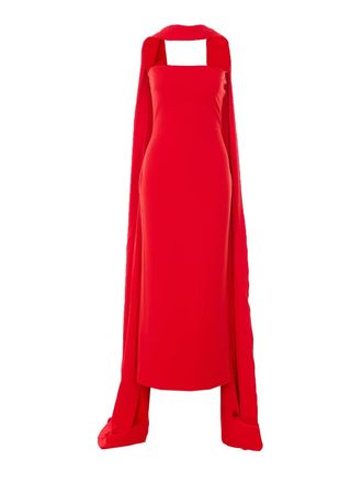 Solace London Red Martine Midaxi Dress