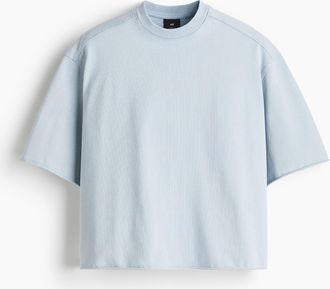 H&M T-Shirt in Oversized Fit - Blue