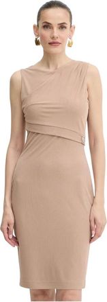 Guess Dames, Jurken, Beige, Maat: XL Modal