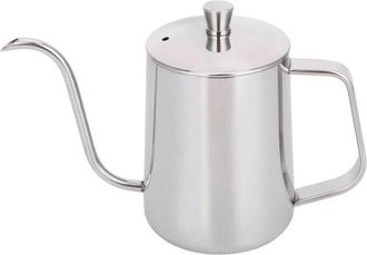 OEM Hervidor De Caf&eacute; De Filtro De 600 Ml En Acero Inoxidable 304, Boquilla Delgada, Cuerpo Grueso, Con Tapa
