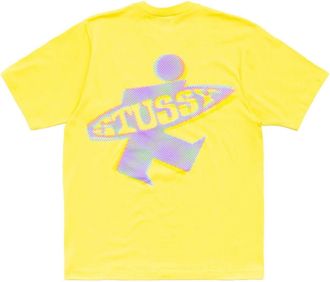 St&uuml;ssy Dot Surf Puff Print T-Shirt Lemon 1905195-LEMO