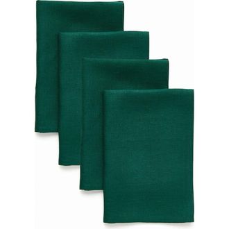 Solino Home Linen Dinner Napkins Set of 4, 20 x 20 Inch for Dining Table, Holiday and Everyday Table Decor - Fete in Rainforest at Nordstrom, Size