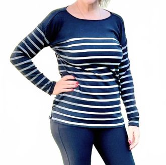 Hatley Ali Breton Top In Solstice Stripes