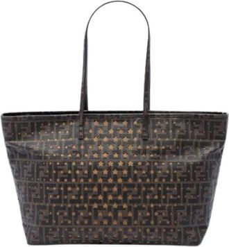 Fendi Pre-owned Star Detail Tote Bag - Dames - Vintage Shopper - Bruin - ONE Size - Leer - Vintage