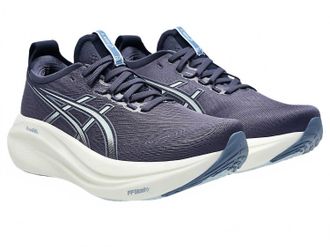 Asics WomenS Gel Nimbus 27 Shoe In Indigo Fog/ Cool Grey