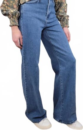 Just USA Sonya Wide Leg Jeans In Medium Wash