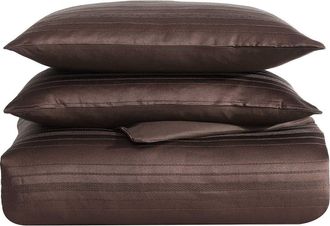 Vera Wang Illusion Comforter & Shams Set in Bittersweet Brown at Nordstrom Rack, Size Queen