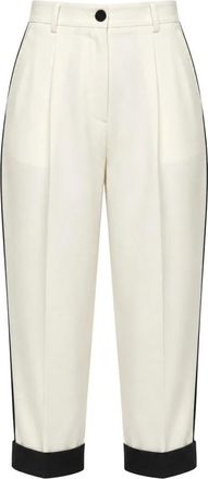 Dolce & Gabbana Pantaloni cropped - - Trousers - Donna - Bianco - S