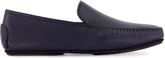 Manolo Blahnik Mayfair leather loafers - men - Lamb Skin/Rubber/Calf Leather/Calf Leather - 5 - Blue