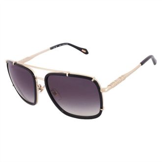 Just Cavalli Unisex Gradient Navigator Sunglasses In Black/gold