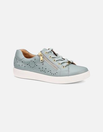 Hotter Womens Wonder Womens Wide Trainers - Grey - Size: 5.5