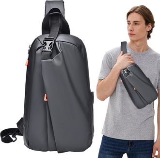 Generic Sling Bags for Men, Light Spacious Shoulder Strap, Waterproof Travel Backpack, Sturdy Adventure Organizer, Multifunctional Travel Organizer, Comfortab