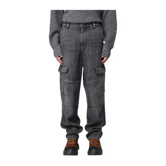 Isabel Marant Straight Fit Jeans, male, Gray, 2XS, Cargo Jeans for Men