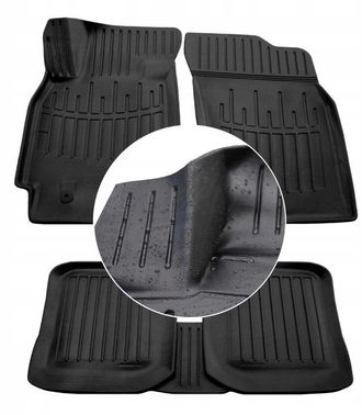 OEM Alfombrillas De Goma, Limpiaparabrisas Mitsubishi Lancer Evo Ix 2003-2009 Ud Canales