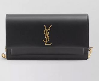 Saint Laurent sunset leather chain clutch bag