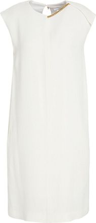 Victoria Beckham Chain-Embellished Sleeveless Crepe Dress. Size M