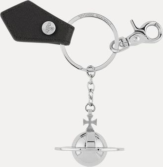 Vivienne Westwood 3d Orb Keyring Metal Black / Gunmetal One Size Unisex