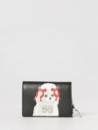 Ganni Recycled Leather Wallet with Dog Print