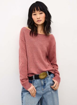 Twik Womens Ultra-soft boat-collar sweater