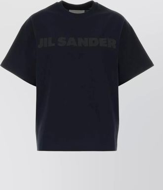 Jil Sander cotton crew neck short sleeve t shirt