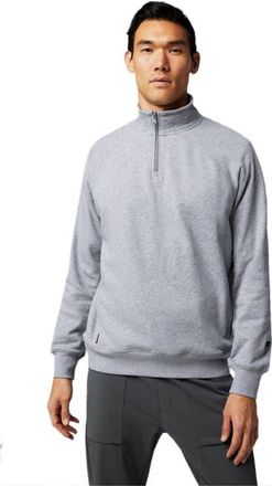 Fabletics The Year Round Terry Quarter Zip in Classic Grey Heather at Nordstrom, Size Xx-Large