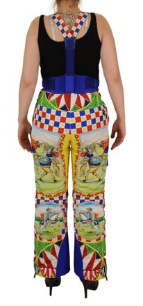 Dolce & Gabbana Printed Multicolor Polyester Cargo Pants - Multicolor