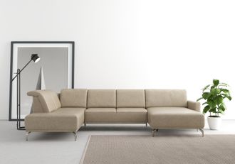 Sit&more Wohnlandschaft »Bailando U-Form« wahlweise mit Kopfteilverstellung und Vorziehsitz, motorisch