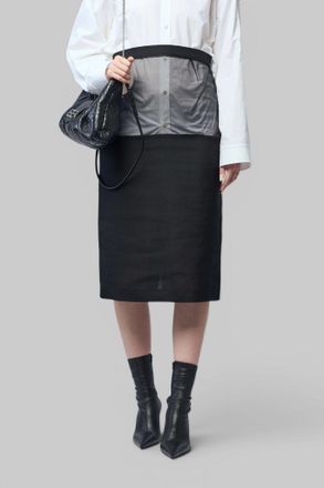 Frenken Stroke Sliced Organza Skirt
