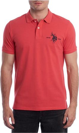 U.S.Polo Association U.s. Polo Assn., Tops, Heren, Rood, 2Xl, Katoen, Sportieve Heritage Polo Shirt