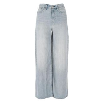 Ralph Lauren Wide Jeans, female, Blue, Size: 3XS High-Rise Wide-Leg Jean