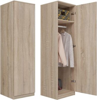OEM Armario Sonoma Oak Con Sistema Tip-on - Dise&ntilde;o Minimalista, 4 Estantes, Uso Universal