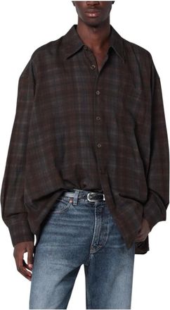 Our Legacy Overhemden, Heren, Bruin, S, Katoen, Borrowed Shirt