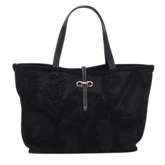 Ferragamo Pre-owned Nylon Tote Bag - Dames - Vintage Shopper - Zwart - ONE Size - Nylon - Vintage