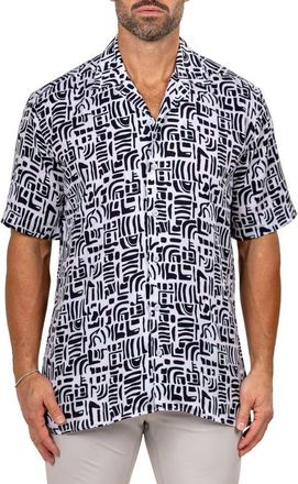 Maceoo Apachi Marthyr0249 White Camp Shirt at Nordstrom, Size 3